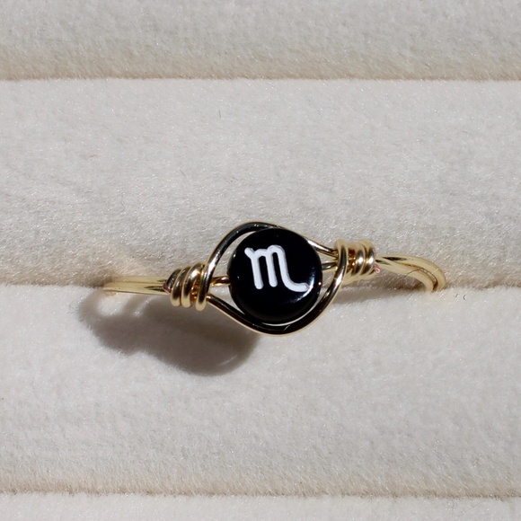 Scorpio Zodiac Sign Ring | Adjustable Ring | Zodiac Ring | Scorpio - Picture 1 of 5